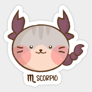 Scorpio Cat Sticker